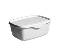 Boîte de rangement pour lingettes humides 18 x 13,3 x 7,2 cm Boîte de rangement pour lingettes humides Boîte de papier toilette humide Distributeur de lingettes avec grande ouverture et autocollants