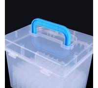 Boîte De Rangement Pour Marqueurs De Croquis De Peinture, Étui De Transport En Plastique À 80 Fentes, Boîte De Rangement Pour Marqueurs De Croquis De Peinture, Convient Aux Marqueurs De Stylo De 15mm