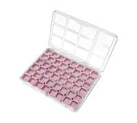 Boîte de Rangement pour Ongles | Organisateur à 48 Compartiments pour Boucles d'oreilles,Boîte de Rangement pour Fournitures manucure | pour Filles Maison Artisanat Voyage Bureau Chambre Dormir