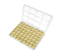 Boîte de Rangement pour Ongles,Organiseur à Bijoux 48 Cases - Coffret de Rangement pour Perles - pour Voyage Maison Bureau Chambre Dormoir Université