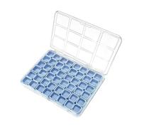 Boîte de Rangement pour Ongles Porte-Bijoux Portable 48 Compartiments