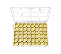 Boîte de Rangement pour Ongles,Porte-Bijoux Portable 48 Compartiments - Coffret de Rangement pour Perles - pour Voyage Bureau Art Filles Perles Chambre Dressing Chambre Étudiante