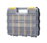 Boîte De Rangement Pour Outils - Organisateur Transparent À 34 Compartiments, Base En PP 12,6 X 10,63 X 3,15 Pouces, Composant De Couvercle Transparent Avec Étui Double Face | Plateau Électronique