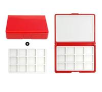 Boîte de rangement pour palette de peinture, boîte de palette de peinture de voyage multifonctionnelle, boîte d'aquarelle vide adaptée pour la peinture acrylique, les peintures mixtes et la gouache
