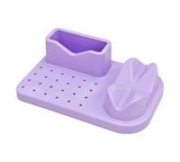 Boîte de rangement pour perceuse à ongles 24 trous et embouts, organiseurs de forets de meulage, support de présentoir, support de machine