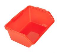 Boîte de rangement pour pièces en plastique pour tri des vis, organiseur de matériel, support d'étagère, bleu, grande taille, 135 x 120 x 65 mm (petit-rouge)