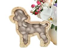 Boîte de rangement pour poils d'animaux Coffret en bois avec une fenêtre