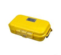 Boîte de Rangement pour robuste en ABS pour Outils et Électronique - Caisse Empilable avec Coussinets Ajustables pour Camping et Garage - Protection Anti-Chocs(Yellow)