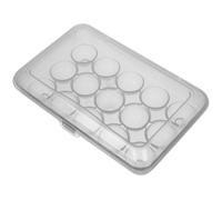Boîte de Rangement pour Œufs 15 Places en Plastique avec Couvercle | Usage sur Plan de Travail et Garde-manger, Format Compact, Organisation la Cuisine