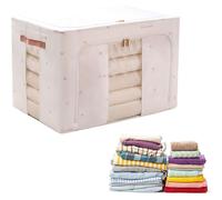 Boîte de rangement pour vêtements avec fenêtre transparente