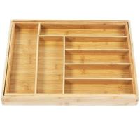 Boîte de rangement pratique en bambou, assemblée, 1 pièce