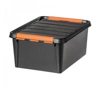 smartstore Boîte de rangement Professionnelle 31 l – Couvercle clipé – Noir (3193090)
