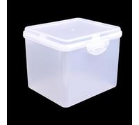 Boîte de rangement rectangulaire en plastique transparent multi-usage pour bijoux, couvre-chefs, ménages, grande taille