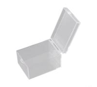 Boîte de rangement rectangulaire en plastique transparent pour affichage d'échantillons de bureau, organisation de jouets, petite poubelle de taille D (H)