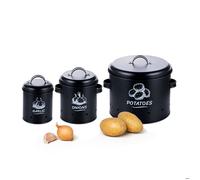 Relaxdays Boîtes à pommes de terre, lot de 3