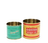 Boîte de rangement Rex London Vintage Coffee (x2) Bleu 78,0 g