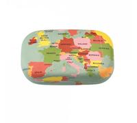 Boîte de rangement Rex London World Map Multicolore 8x4,5x2 cm
