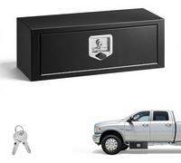 Boîte de rangement sous châssis VEVOR pour camion 686 x 254 x 254 mm, en acier laminé à froid, étanche, avec poignée en T et serrure, pour remorques de camion, fourgonnettes, coffre à outils, boîte so