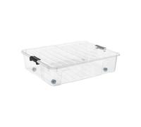 Boîte de rangement sous lit à roulettes 49 litres