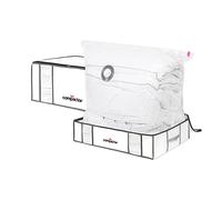 Boîte de Rangement sous Vide Semi-rigide LIFE 3D Compactor - Taille L/XXL, Blanche
