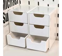 Boîte de rangement style tiroir mini, boîte de rangement multifonction à la mode, boîte à bijoux mini, boîte de rangement pour maquillage, organisateur de bureau pour ranger les bijoux, les pinces à c