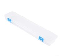 Boîte de rangement, support de pinceaux de peinture, organisateur de fournitures artistiques, couvercle à charnière pour stylos aquarelle, marqueurs, ciseaux, 33 cm, blanc