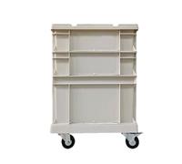 Boîte de Rangement Sur Roues - Boîte De Rangement Rustique, Boîte À Outils | Unité De Rangement Durable En Bois Et Fer Avec Roues, Outil Multifonctionnel Verrouillable, Boîte Décorative Roulante Pour