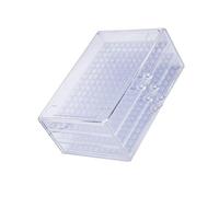 Boîte de rangement transparente à 471 compartiments avec 3 tiroirs pour un rangement efficace des fournitures artistiques, ongles, pointes, perles, boucles d'oreilles