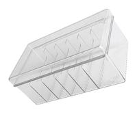 Boîte de Rangement Transparente à Compartiments pour Câbles, avec | Pet, Grosse Capacité et Multi Compartiments, Organisation Rapide des Accessoires de Charge