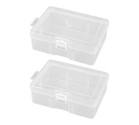 Boîte de rangement transparente avec 6 compartiments, panneau non inséré pour un tri facile et un accès rapide pour petits objets
