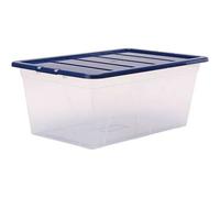 Boîte de rangement transparente empilable 38 litres