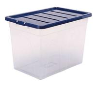 Boîte de rangement transparente empilable 64 litres