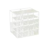 Boîte de Rangement Transparente en Acrylique Multilayer pour Rouge à | Séparation Compartimentée, Légère et Pratique, pour Collection Cosmétique