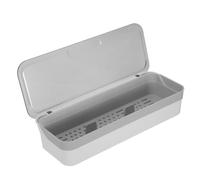 Boîte de Rangement Transparente PET pour Couverts avec Couvercle Rabattable | Empilable, Joint Anti Poussière, Gain de Place, Usage Maison et Voyage, pour Tiroir ou Plan de Travail