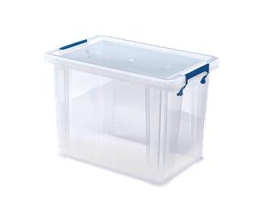 Boîte de rangement transparente professionnelle 18,5 litres
