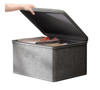 Boîte De Rangement Verrouillable - Boîte De 17,72 Pouces | Oxford PP - Grande Bote De Rangement Sécurisée Avec Serrure À Combinaison, Pour Objets De Valeur, Documents, Outils, Jouets, Organisateur De