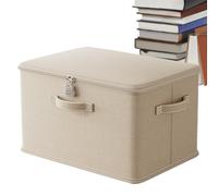 Boîte de rangement verrouillable | Boîtes de sécurité avec poignée | Coffre de rangement verrouillable pour dortoir | Conteneur de rangement empilable sécurisé | Bac de rangement verrouillable pour
