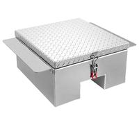 Boîte de rangement VEVOR pour benne de camion, coffre de rangement en aluminium avec plaque en diamant, organisateur de rangement, capacité jusqu'à 100 kg, idéal pour pick-up, benne de camion, camping