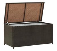 vidaXL Boîte de jardin Poly Rattan 100x50x50 cm Marron
