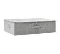Boîte de rangement - VIDAXL - 70x40x18 cm - Tissu polyester - Pliable - Gris