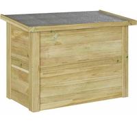 Boîte de rangement VidaXL, couleur naturelle, 80 x 44,5 x 57,5 cm