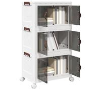 vidaXL Bac de rangement à roulettes Empilable 3 étages 28 L