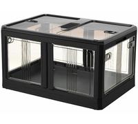 Boîte de rangement - Xcase - AB-120 - 85 L - Pliable - Avec roulettes - Noir