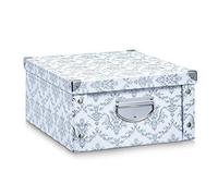Zeller Present 17973 Vintage Boîte de Rangement Carton Noir 40 x 33 x 3 cm