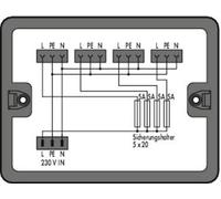 Boîte de répartition série (connecteur réseau) 899 WAGO 899-631/315-000 5 A noir 1 pc(s)