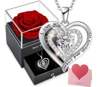 Boîte de roses éternelles pour femmes, Cadeau romantique pour la Saint-Valentin, la Fête des mères, l'anniversaire