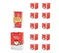 Boîte De Saut De Noël - Boîte De Cadeau Pliable Pop-up | Boîtes Explosives D'argent De Joyeux Noël | Cadeau En Carton Rouge Christmax Chaque Jour