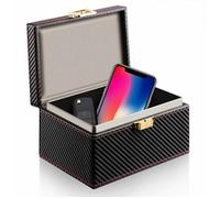 Boîte De Sécurité Clef De Voiture Sans Clef Coffret Cage De Faraday Protection Clé Sans Contact Keyless Go Boîte Antivol En Pu