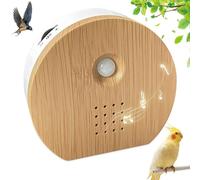 Boîte de sons de la nature - Boîte de sons de chants d'oiseaux - Pour créer une ambiance relaxante - Détecteur de mouvement intégré - Dimensions : 10 x 9 x 3,3 cm - Couleur : beige