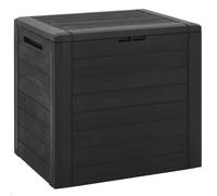 Boîte de stockage de jardin Marron 58,5x46x55 cm Polypropylène